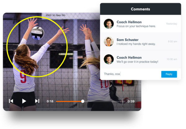 Review and analyze your matches with your club volleyball players using Hudl for club volleyball